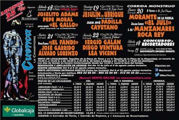 Cartel toros Cuenca - Feria de San Julián 2018