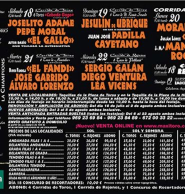 Cartel toros Cuenca - Feria de San Julián 2018