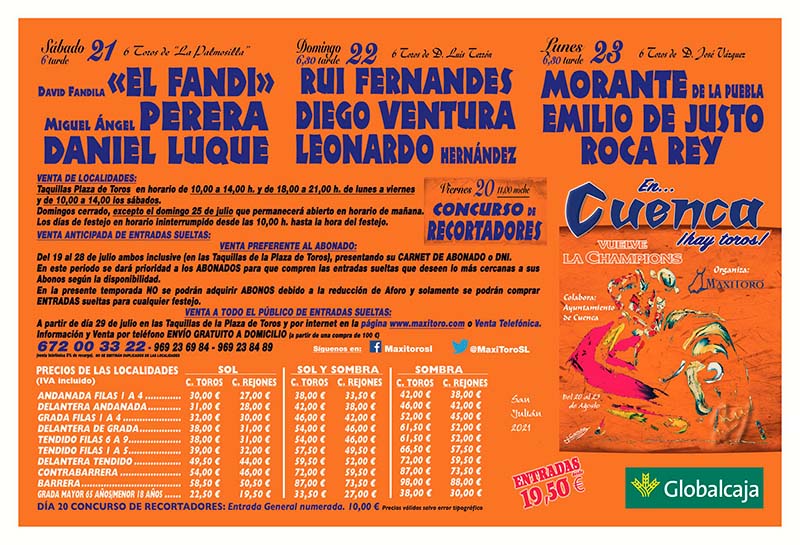 Carteles Toros Cuenca 2021