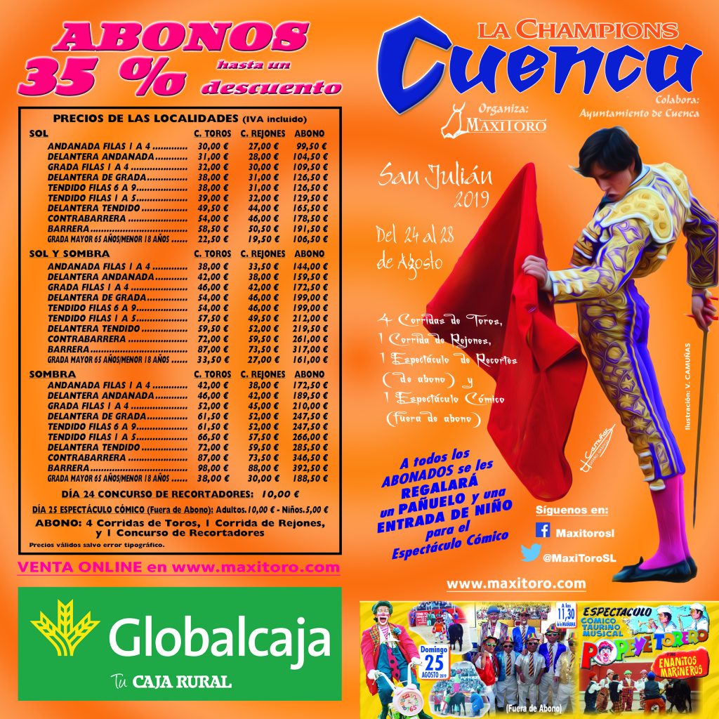 Carteles Toros Cuenca 2019
